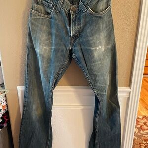 Men's Levi’s 514 Zip Up Honestly Made 853 Stonewashed Jeans 32x34